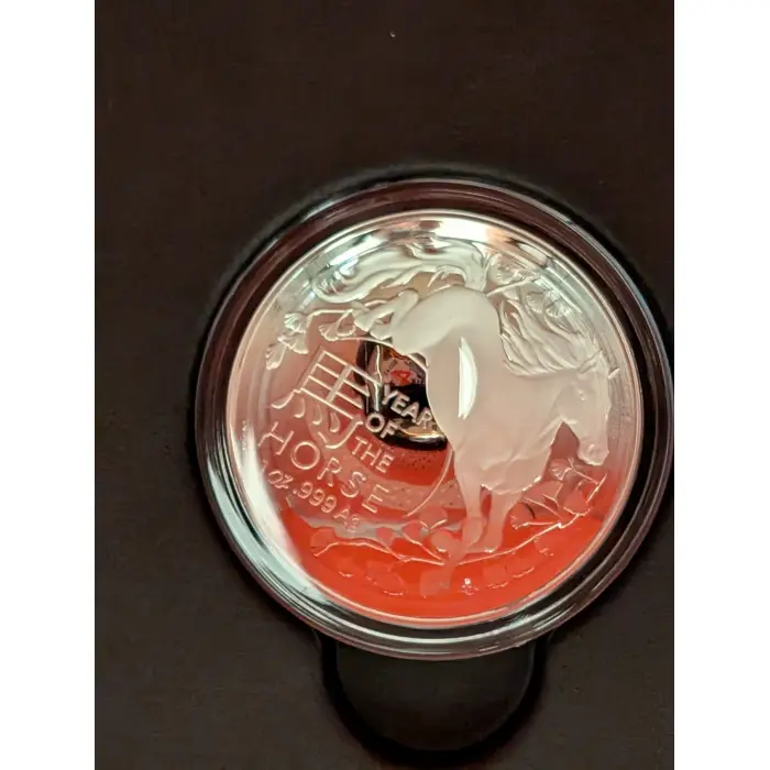 Lunar Year of the Horse - Domed Silver Coin