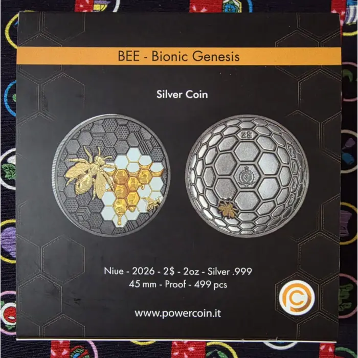 🐝 2026 Bee: Bionic Genesis 2oz Silver Proof Coin 🐝