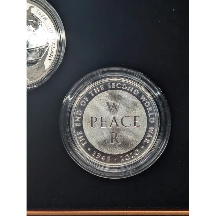 2020 75th Anniversary Of The End WWII Three Coin Silver Proof Set