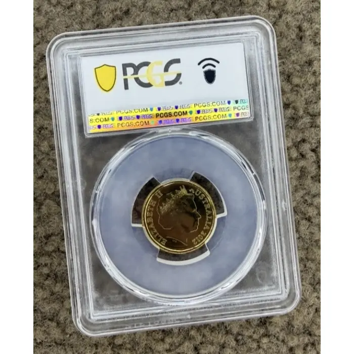 2012 $2 Remembrance Day Coloured Coin PCGS MS66
