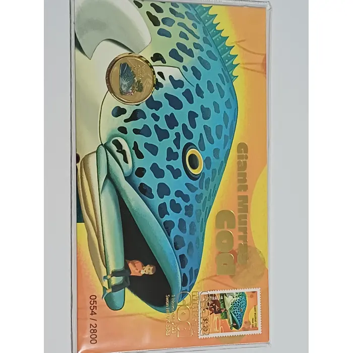 Australia Impressions 2023 PNC Giant Murray Cod Coloured Coin 