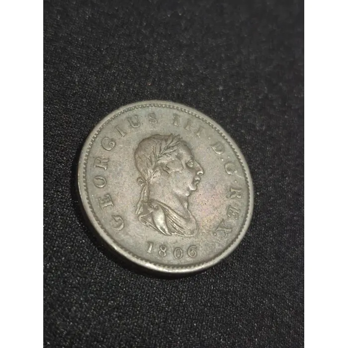 1806 Great Britain George III Copper Halfpenny