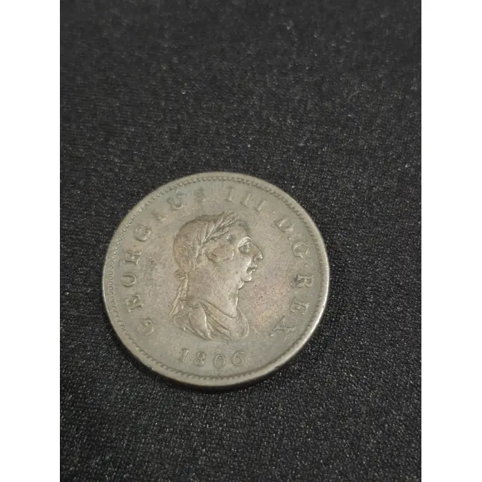 1806 Great Britain George III Copper Halfpenny