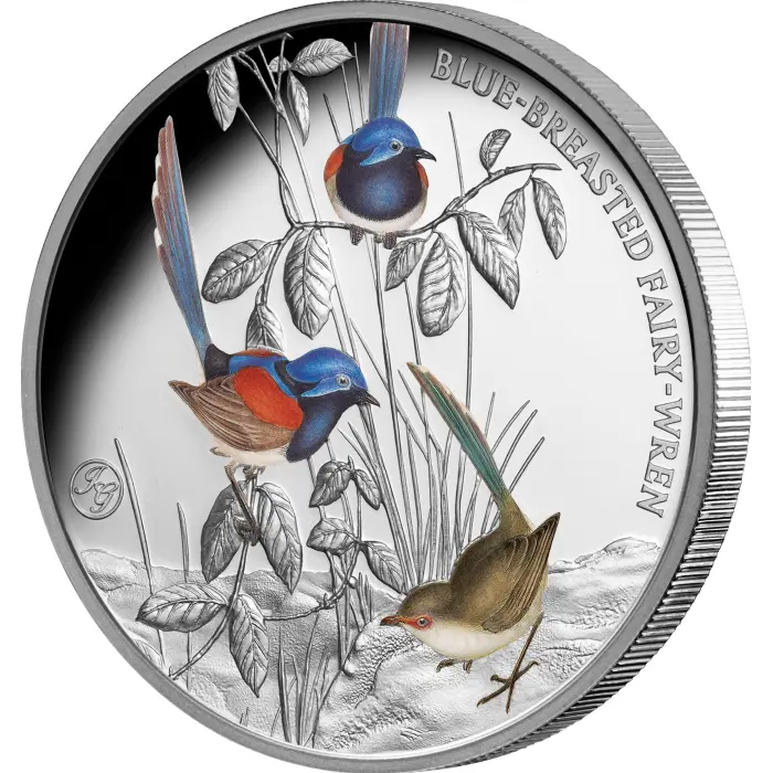 2026 Birds of Australia Blue-breasted Fairy-wren 1oz Silver Proof Coin