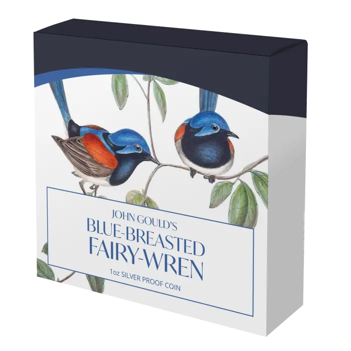 2026 Birds of Australia Blue-breasted Fairy-wren 1oz Silver Proof Coin