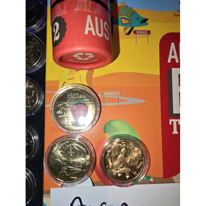 RED STRAWBERRY 2025 + 12 Coin Folder Set