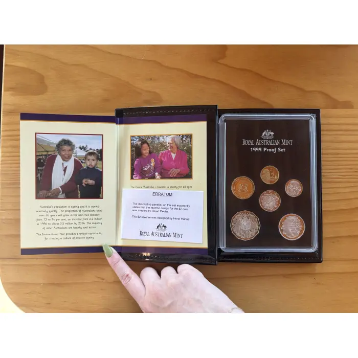 1999 Proof Coins - 6 Coin Set - International Year of the Older Person 