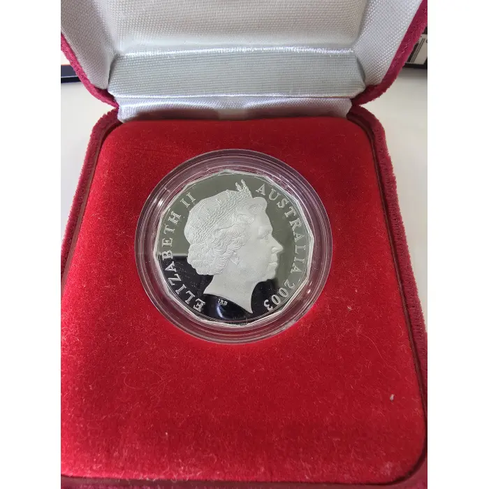 2003 50th Anniversary of the Coronation of Queen Elizabeth II 50c Silver Proof