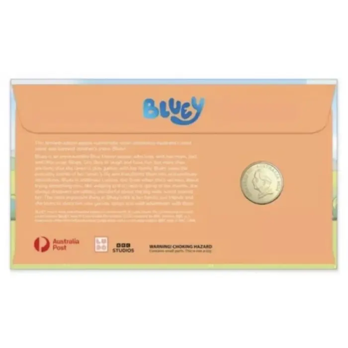 BLUEY COLOURED COIN $1 PNC 2024 IMPRESSIONS LIMITED EDITION FREE SHIPPING