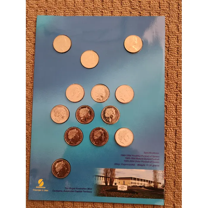 1966-2004 20 cent Coin Collection Uncirculated 
