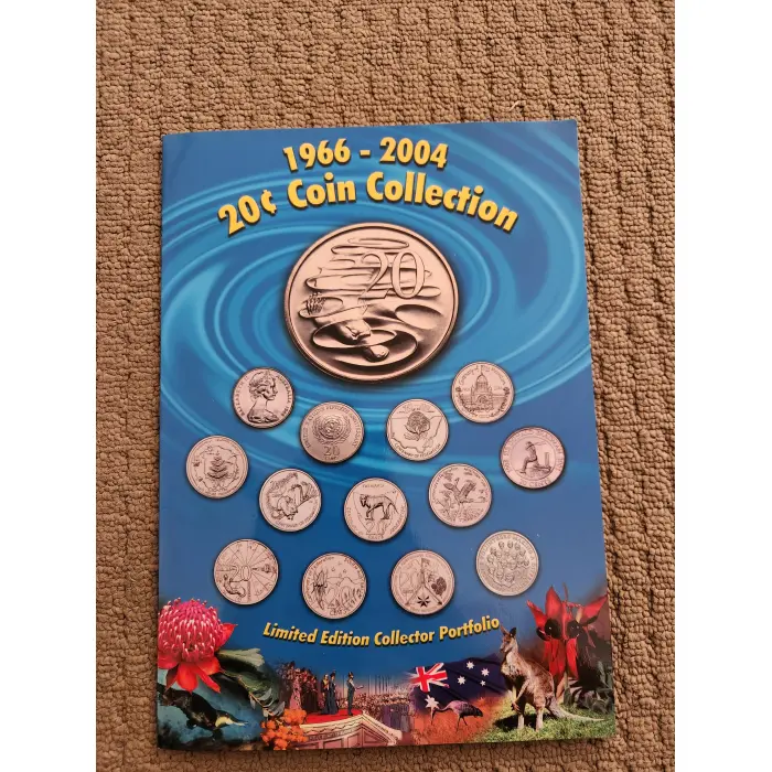 1966-2004 20 cent Coin Collection Uncirculated 