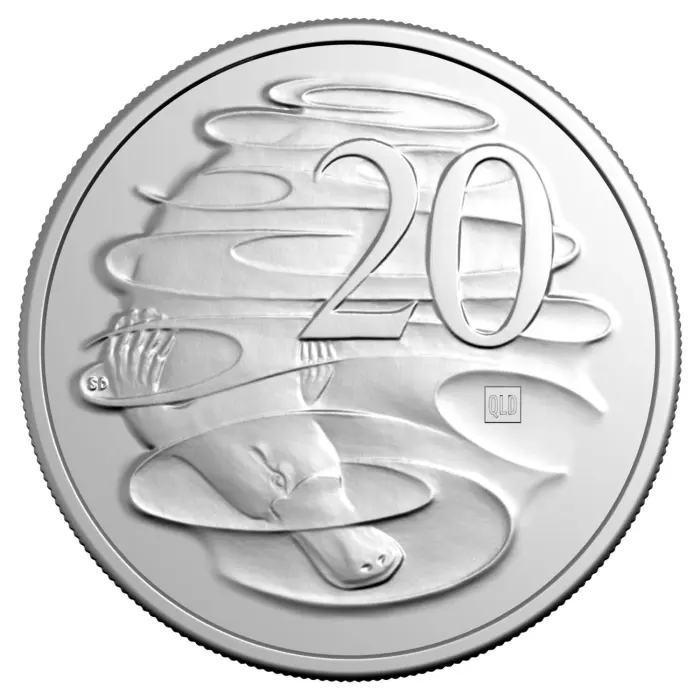 2026 20 cent Brisbane ANDA Money Expo Privy Marked State Series UNC Coin in Card - Privy Mark 'QLD'