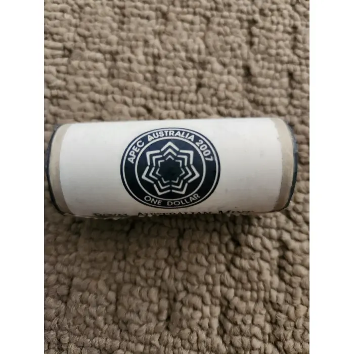Royal Australian Mint Roll of 2007 APEC Australia $1 Coins + 2 Extra $1 Coins 