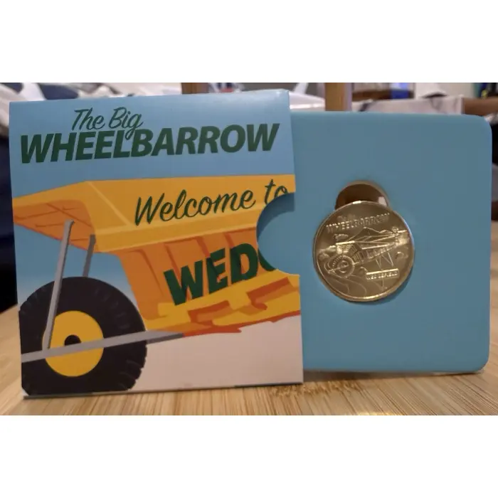 2025 Aussie Big Things 2 ~ The Big Wheelbarrow ~ $1 coin in card