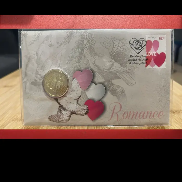 2014 PNC AUSTRALIA ROMANCE With Love' PNC Perth Mint $1 ONE DOLLAR Coin