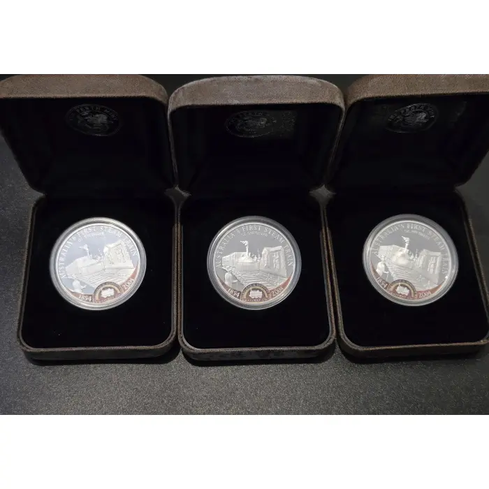 2004 Australia's First Steam Train 1oz Silver Proof Coin