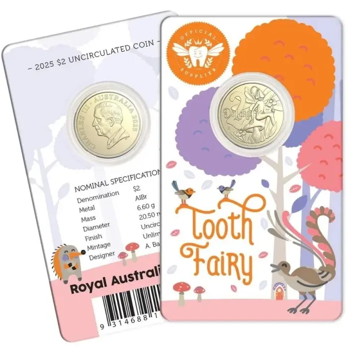 2025 Tooth Fairy $2 Coloured Uncirculated Coin – Royal Australian Mint  
