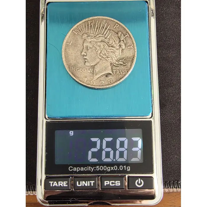 1923 USA silver dollar "peace dollar"