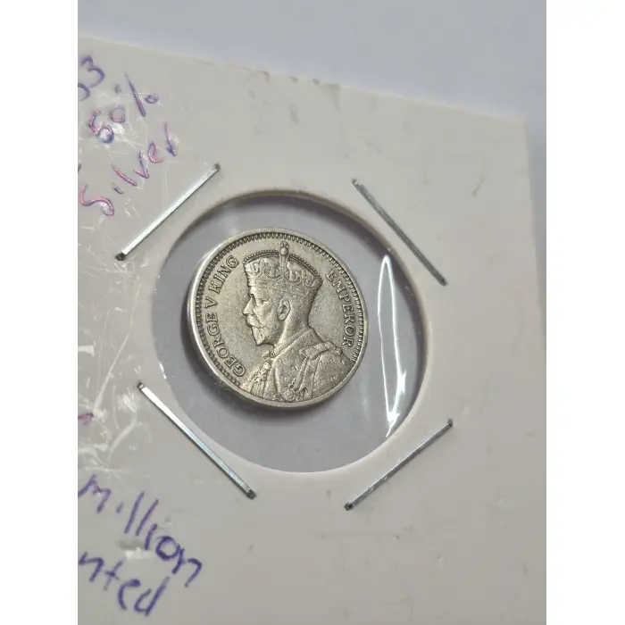 1933 New Zealand Silver Threepence (3d) – King George V