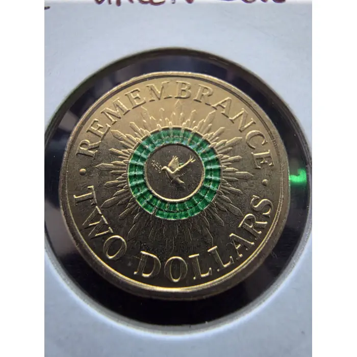 2014 green dove $2 uncirculated 