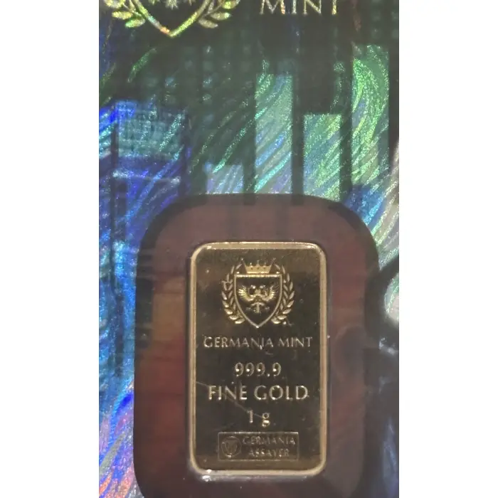 2026 Germania Mint 1 GRAM Gold Bull & Bear Limited Edition Minted Bar. 