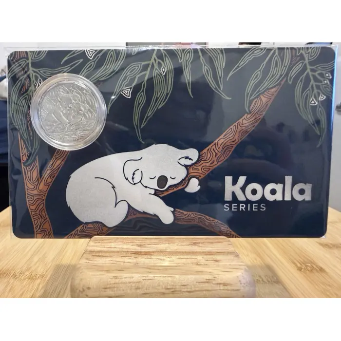 AUSTRALIAN: 2025 50 CENT KOALA SERIES UNC COIN ON CARD