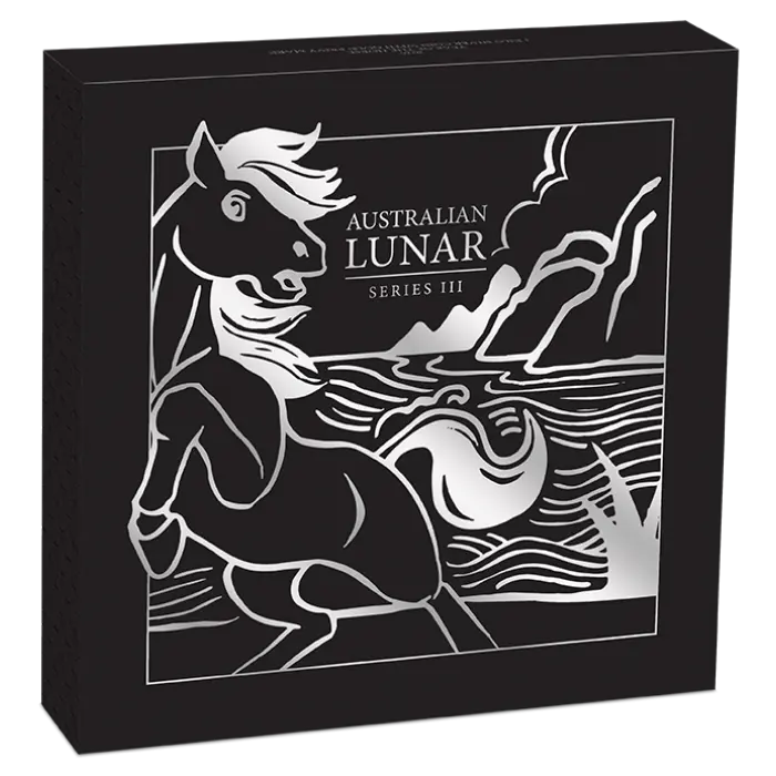 2026 Australian Lunar Series III Year of the Horse 1kg Silver Coloured Coin