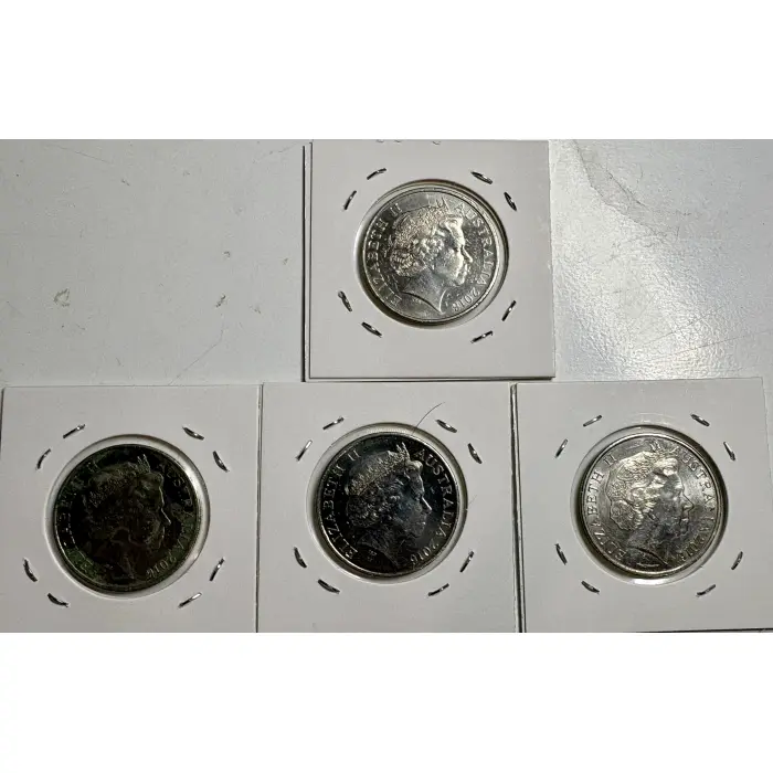 2016 Anzac to Afghanistan Series- Australia 20c X 4 Coins In Exc Light Circ Cond