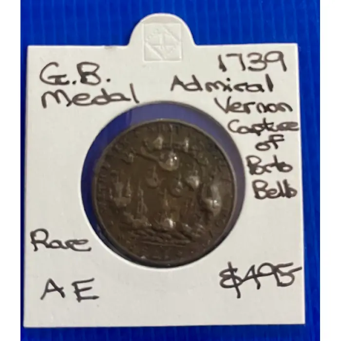Great Britain – 1739 Admiral Vernon Medal – Capture of Porto Bello