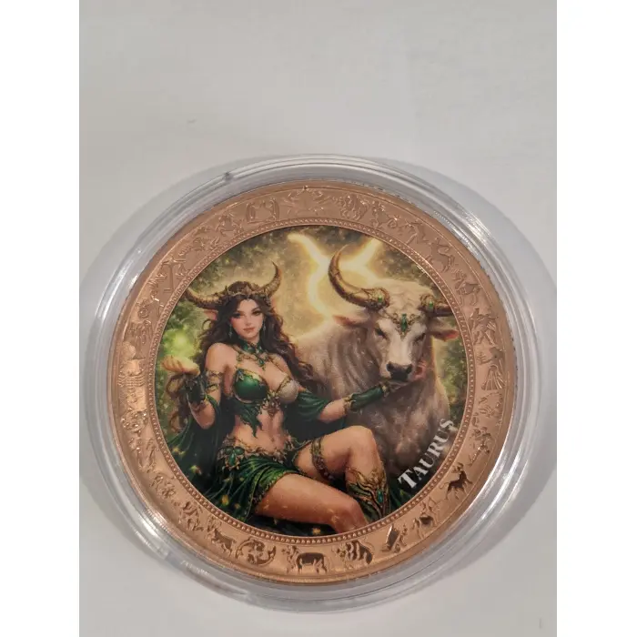 1 oz copper zodiac - Taurus
