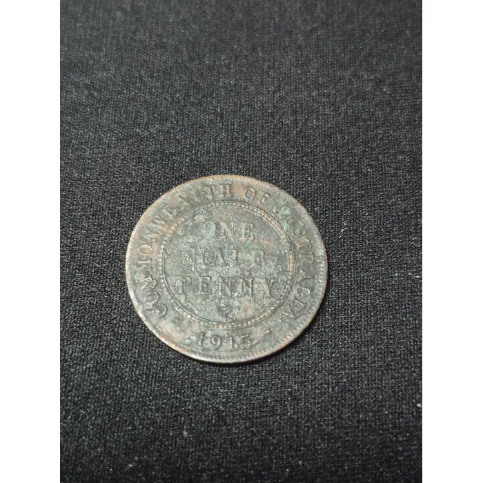 1915 H HALF PENNY