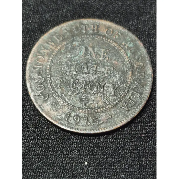 1915 H HALF PENNY