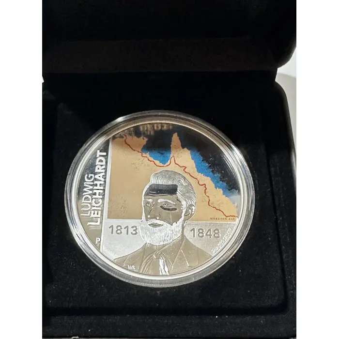 2013 $2 silver proof 2 oz coin LUDWIG LEICHHARDT - Australian journey