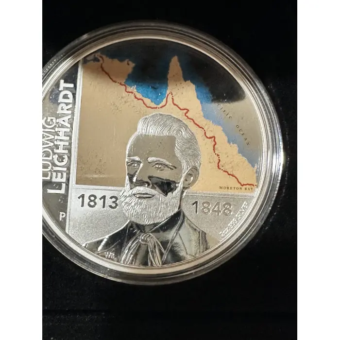 2013 $2 silver proof 2 oz coin LUDWIG LEICHHARDT - Australian journey