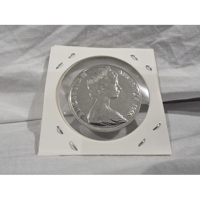 1966 round silver 50 cent immaculate 