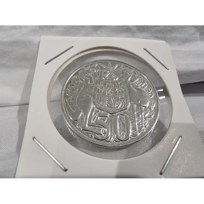 1966 round silver 50 cent immaculate 