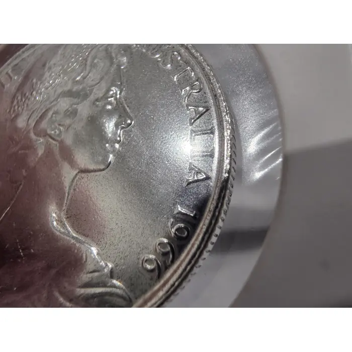1966 round silver 50 cent immaculate 