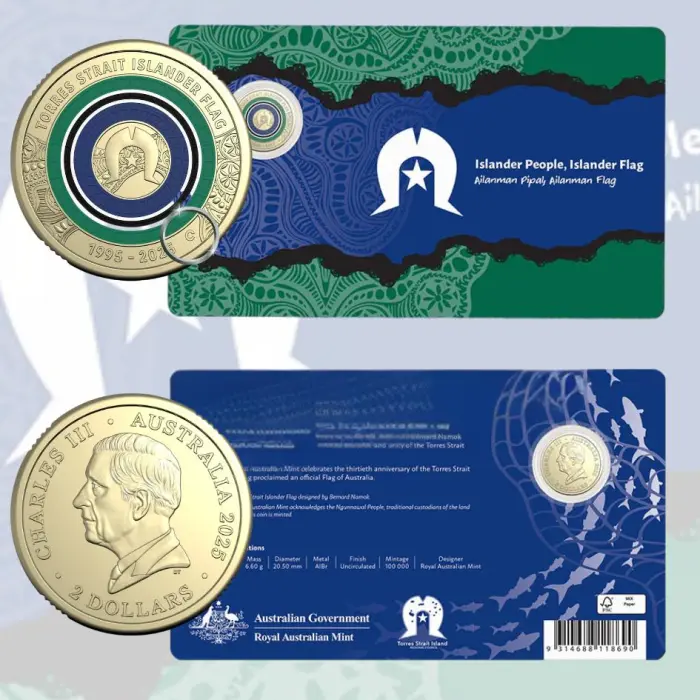 2025 $2 'C' MINTMARK – 30TH ANNIVERSARY OF THE TORRES STRAIT ISLANDER FLAG