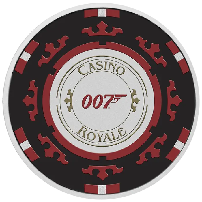 2023 1oz Silver Casino Royale 007 Coin - Mintage: 2,500
