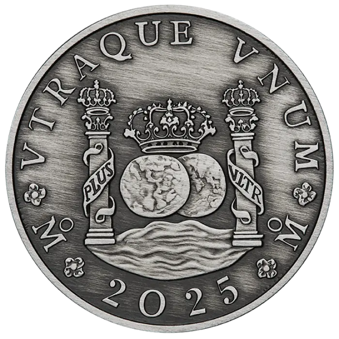 2025 Pillar Dollar 1oz Silver Antiqued Perth Mint Presentation Case & COA