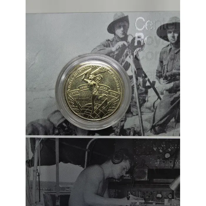2025 $1 Centenary of the Royal Australian Corps of Signals UNC Coin in Card