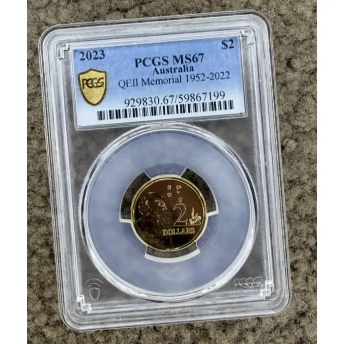 2023 $2 QEII Memorial Coin PCGS MS67 | Queen Elizabeth II Memorial