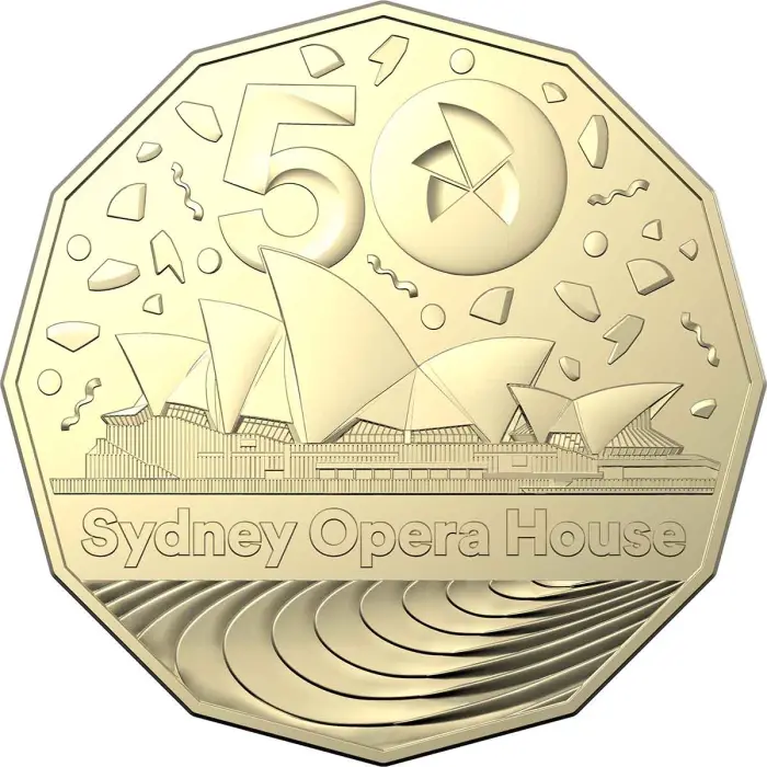 2023 50c UNC 50th Anniversary Of The Sydney Opera House Carded Coin  - Mintage: 50,000
