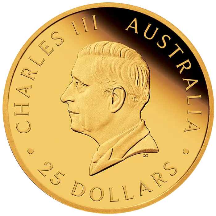 2025 Australia Sovereign Gold Proof Perth Mint Wooden Case & COA