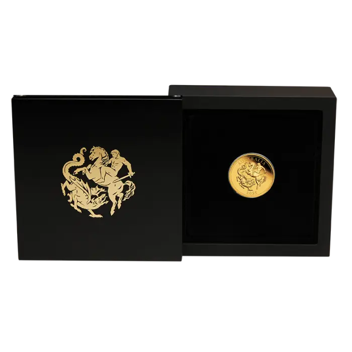 2025 Australia Sovereign Gold Proof Perth Mint Wooden Case & COA