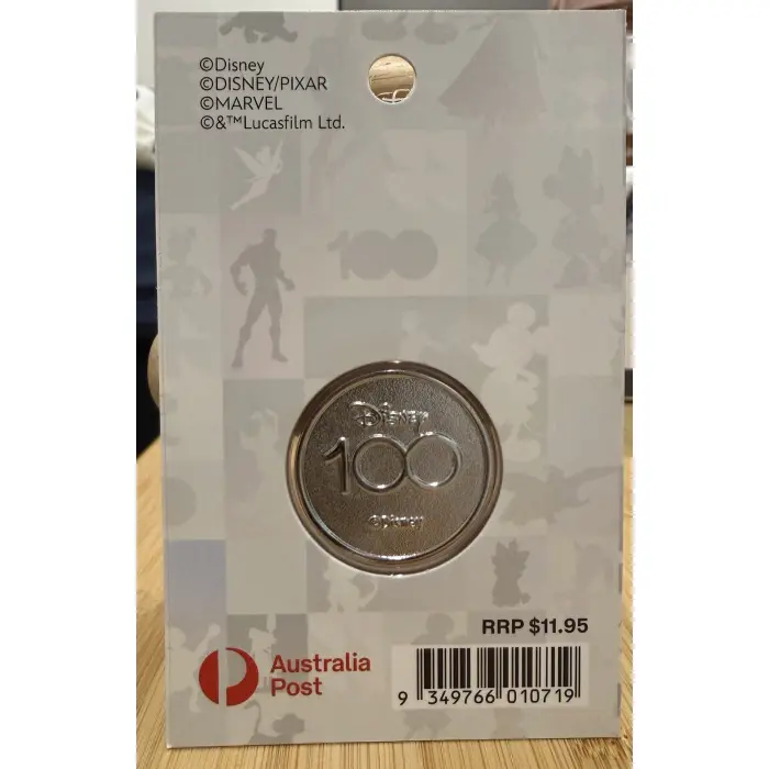 MICKEY MOUSE DISNEY 100 YEARS ANNIVERSARY COLLECTABLE MEDALLION 2023
