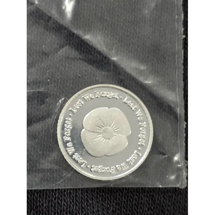 Trio of poppies 3 x 1g 999 fine silver rounds red poppy purple poppy plain poppy