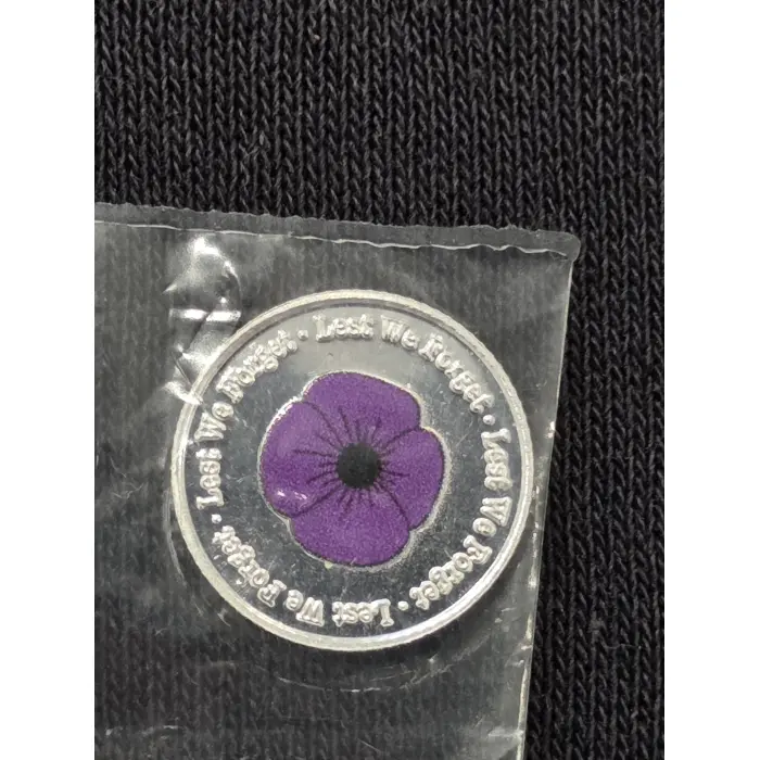 Trio of poppies 3 x 1g 999 fine silver rounds red poppy purple poppy plain poppy