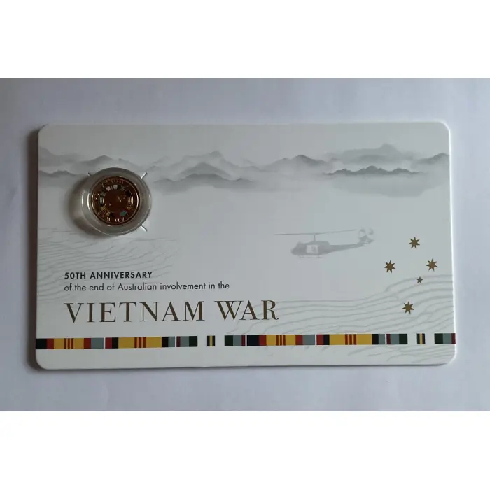 2023 $2 VIETNAM WAR ‘C’ MINT MARK - UNC CARDED COIN