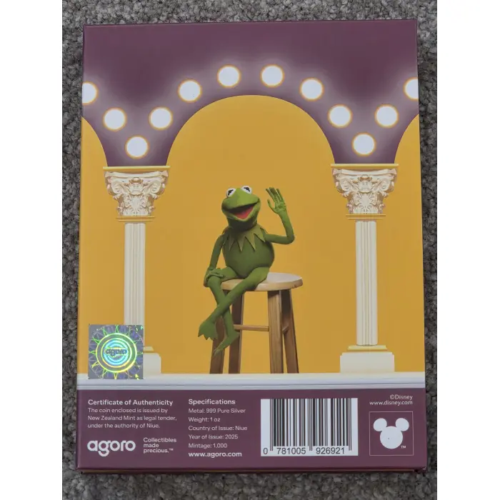 1oz silver Kermit The frog Agoro